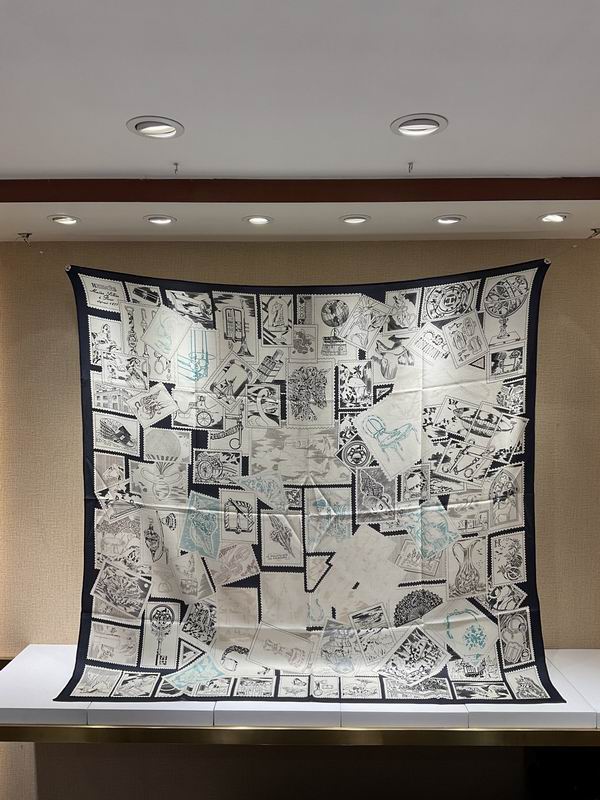 Scarf 140X140cm（高版本） 70%羊绒 30%真丝 E052504